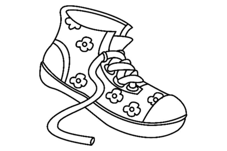 Coloriage Chaussures 04 – 10doigts.fr